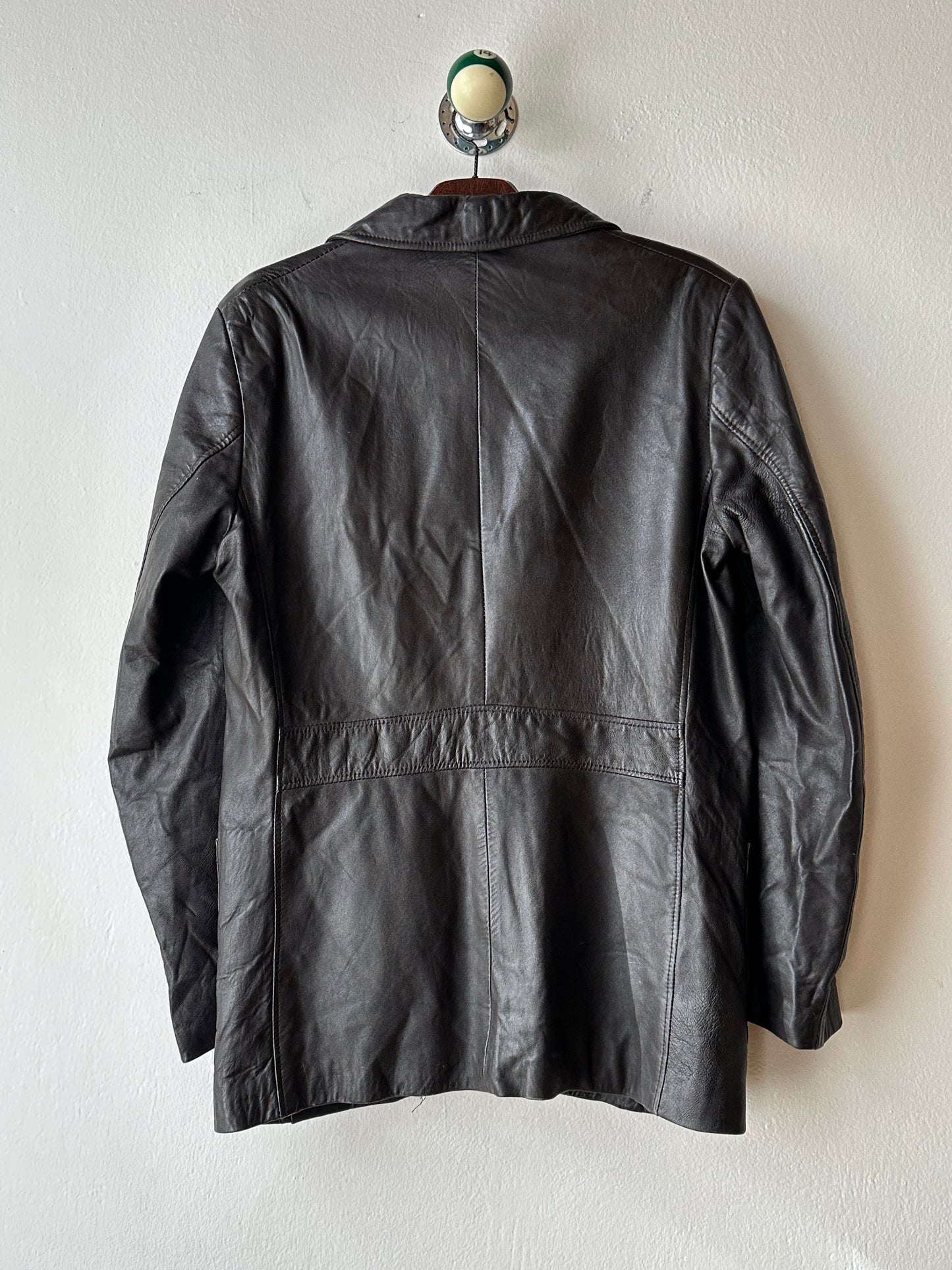 Late 1970s Italy Leather tailored jacket