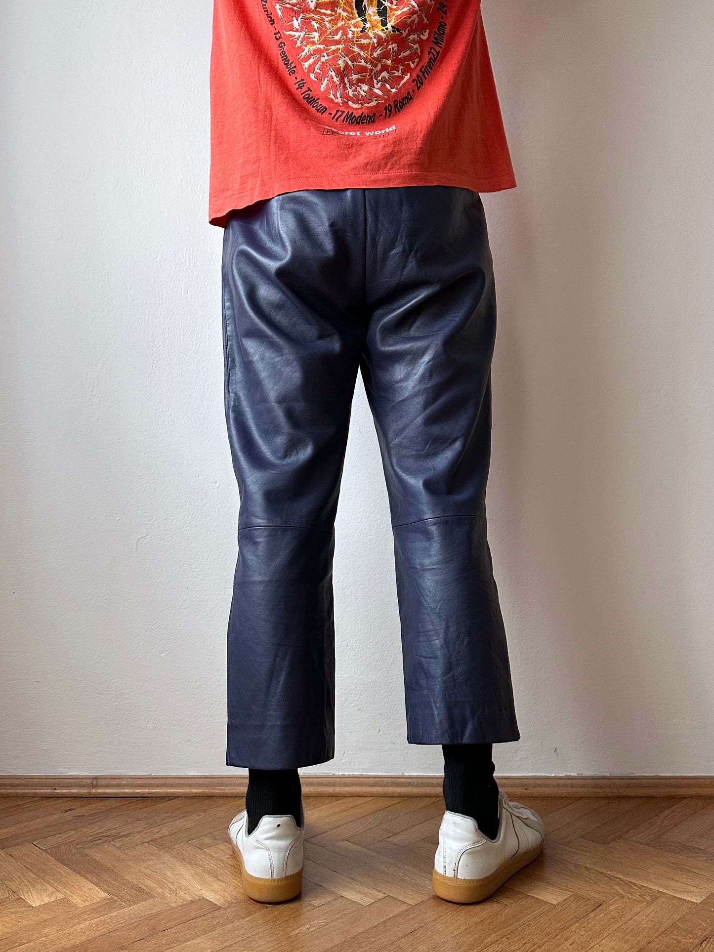 80's Leather pants レザーパンツ Vintage プラハ  古着屋 Praha Prague Vintage store レザパン ユーロ古着 ヨーロッパ古着