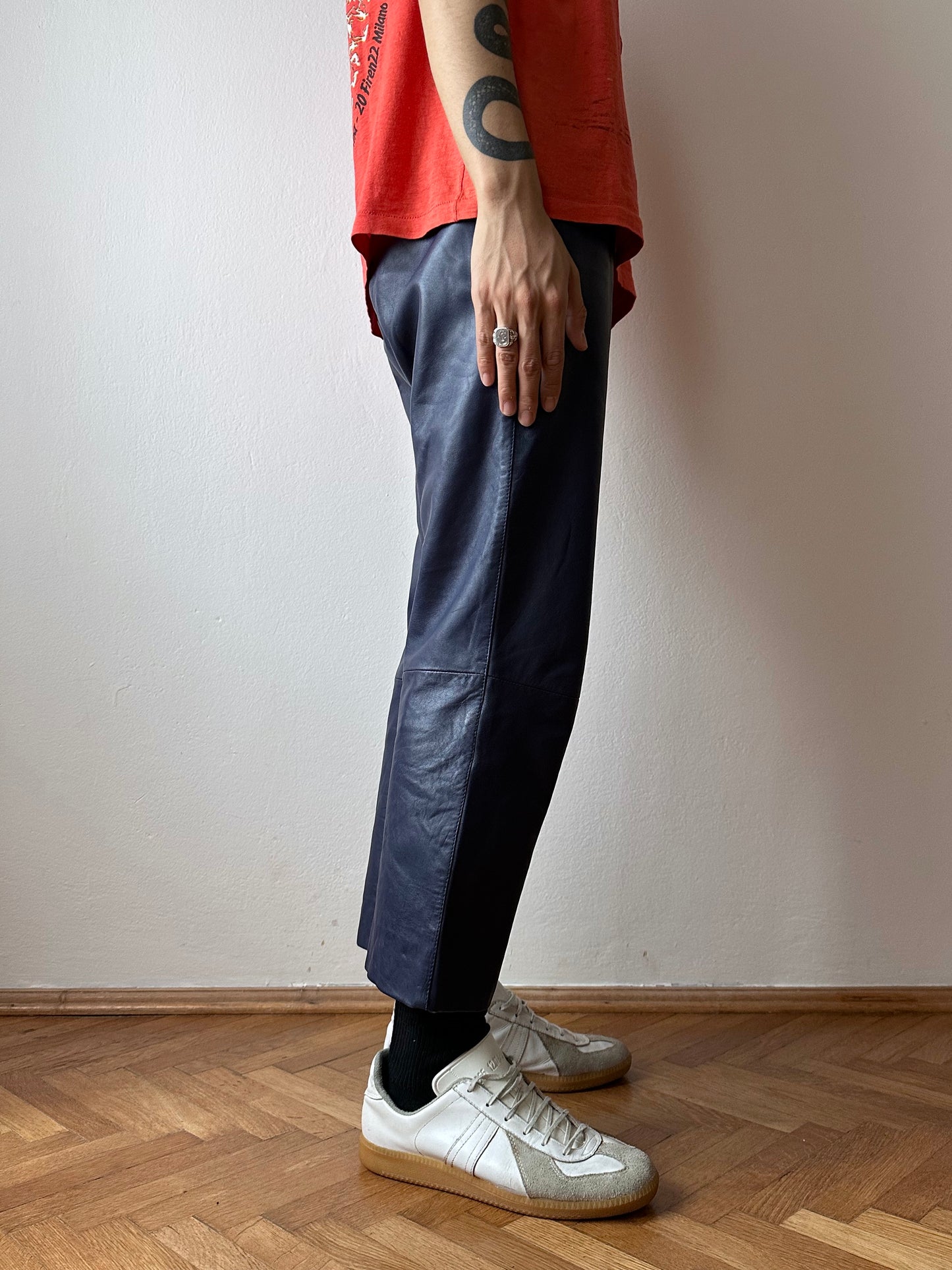 80's Leather pants レザーパンツ Vintage プラハ  古着屋 Praha Prague Vintage store レザパン ユーロ古着 ヨーロッパ古着