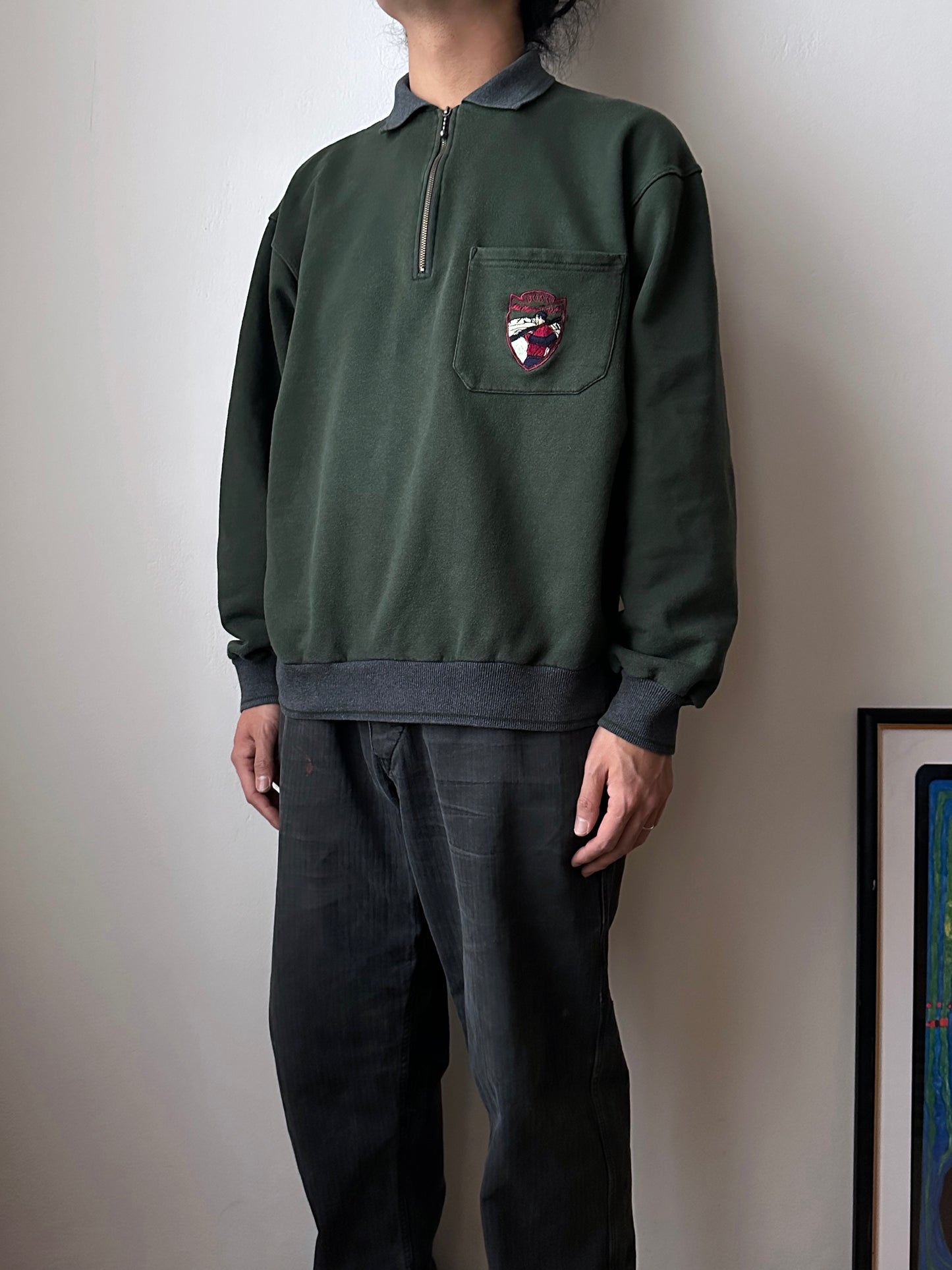 90's Hugo Boss ボス Sweatshirt スウェット 90年代 Vintage ヴィンテージ Toto Praha Antique shop Vintage clothing store Prague 古着屋 アンティークショップ ユーロ古着 ヨーロッパ古着 古着卸