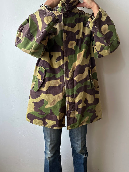 1960s Czechoslovak Army Salamander Camo Parka 60年代 サラマンダー チェコスロバキア 迷彩 Toto Praha Vintage clothing shop Antique shop 古着屋 プラハ Showroom appointment Prague ユーロ古着 ヨーロッパ古着 古着卸 ヴィンテージ