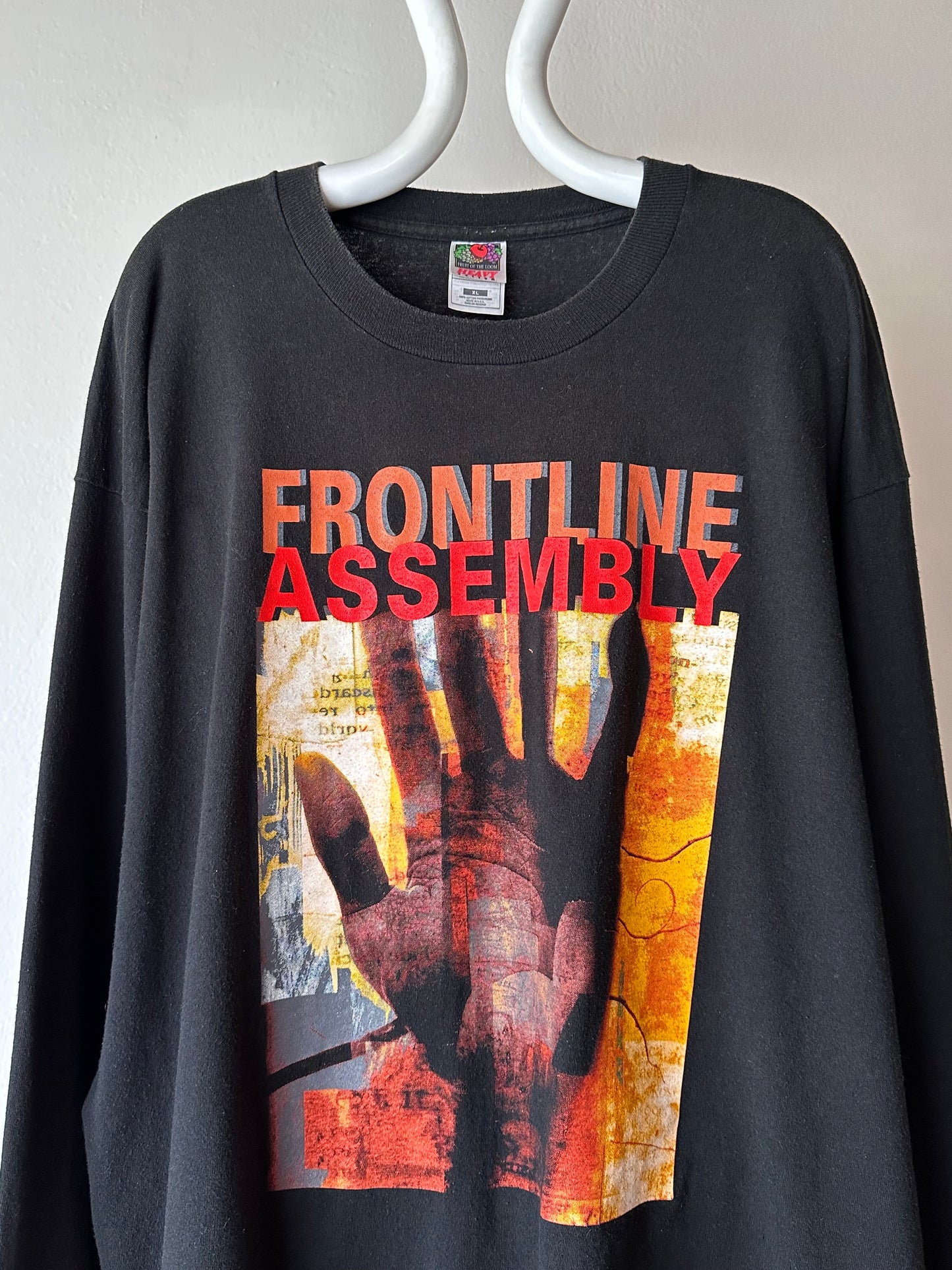 90s Front Line Assembly 90's フロントラインアッセンブリー バンドTシャツ バンT Vintage Praha Prague Vintage store プラハ  古着屋 エレクトロバンド ヴィンテージ Tシャツ ユーロ古着 ヨーロッパ古着