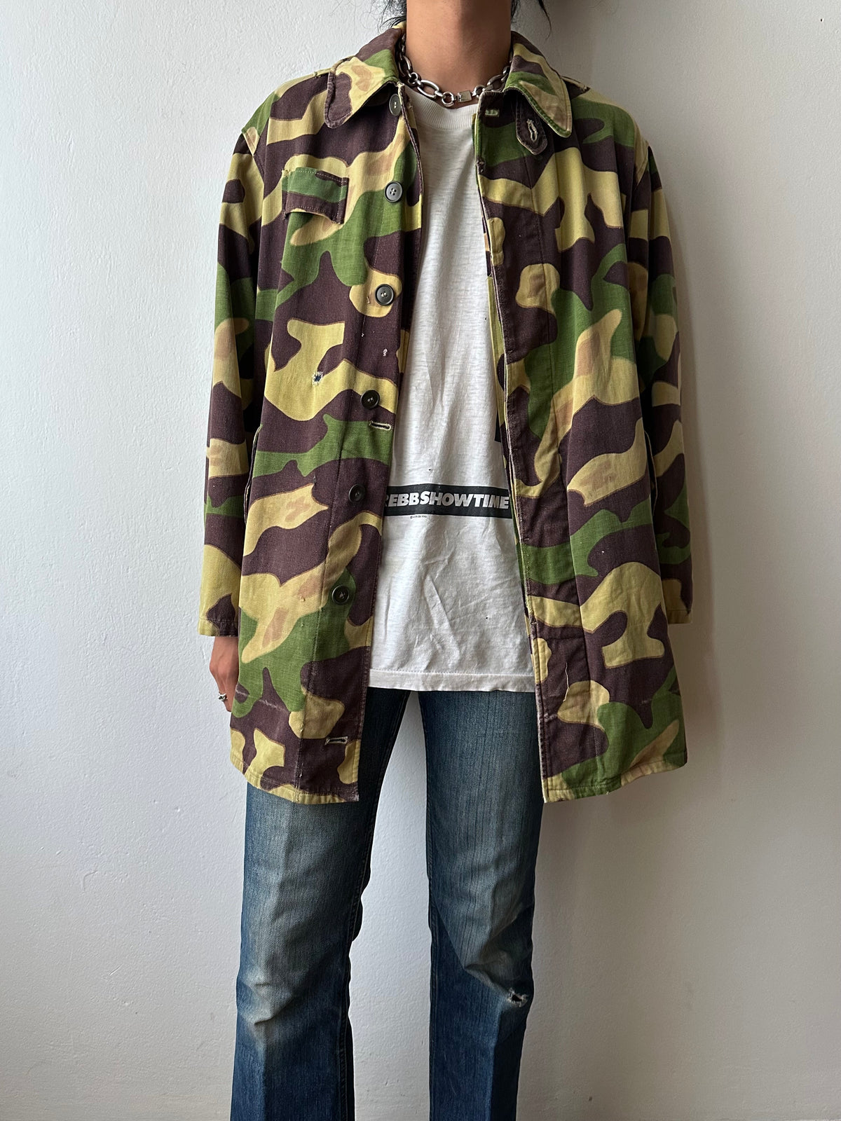 1960s Czechoslovak Army Salamander Camo Parka 60年代 サラマンダー チェコスロバキア 迷彩 Toto Praha Vintage clothing shop Antique shop 古着屋 プラハ Showroom appointment Prague ユーロ古着 ヨーロッパ古着 古着卸 ヴィンテージ