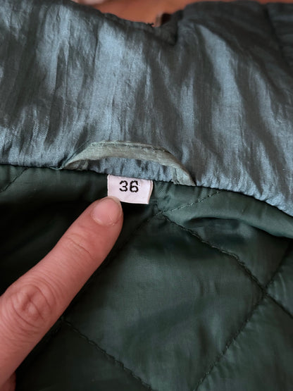 nylon puffer jacket with convertible hood