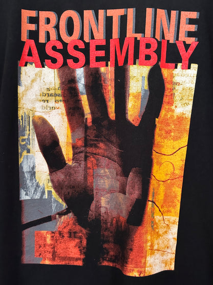 90s Front Line Assembly 90's フロントラインアッセンブリー バンドTシャツ バンT Vintage Praha Prague Vintage store プラハ  古着屋 エレクトロバンド ヴィンテージ Tシャツ ユーロ古着 ヨーロッパ古着