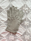 vintage leather glove - ash gray