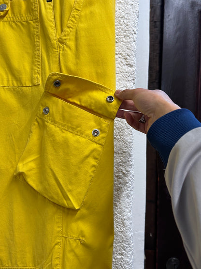 ARMANI JEANS アルマーニジーンズ Toto Vintage clothing store Antique shop Praha Prague Vintage ヴィンテージ プラハ 古着屋 古着 アンティークショップ ユーロ古着  ヨーロッパ古着 Made in Rumania ルーマニア製 yellow 黄色 