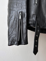 70's Leather Biker Jacket motorcycle 70年代 Vintage ヴィンテージ Made in England UK ロンジャン ルイスレザー Toto 古着屋 プラハ 古着 ラモーンズ ユーロ古着 イギリス古着 ヨーロッパ古着 古着卸 Praha Prague Vintage store ヴィンテージショップ モーターサイクル レザー Black 黒 Punks Punk パンク 