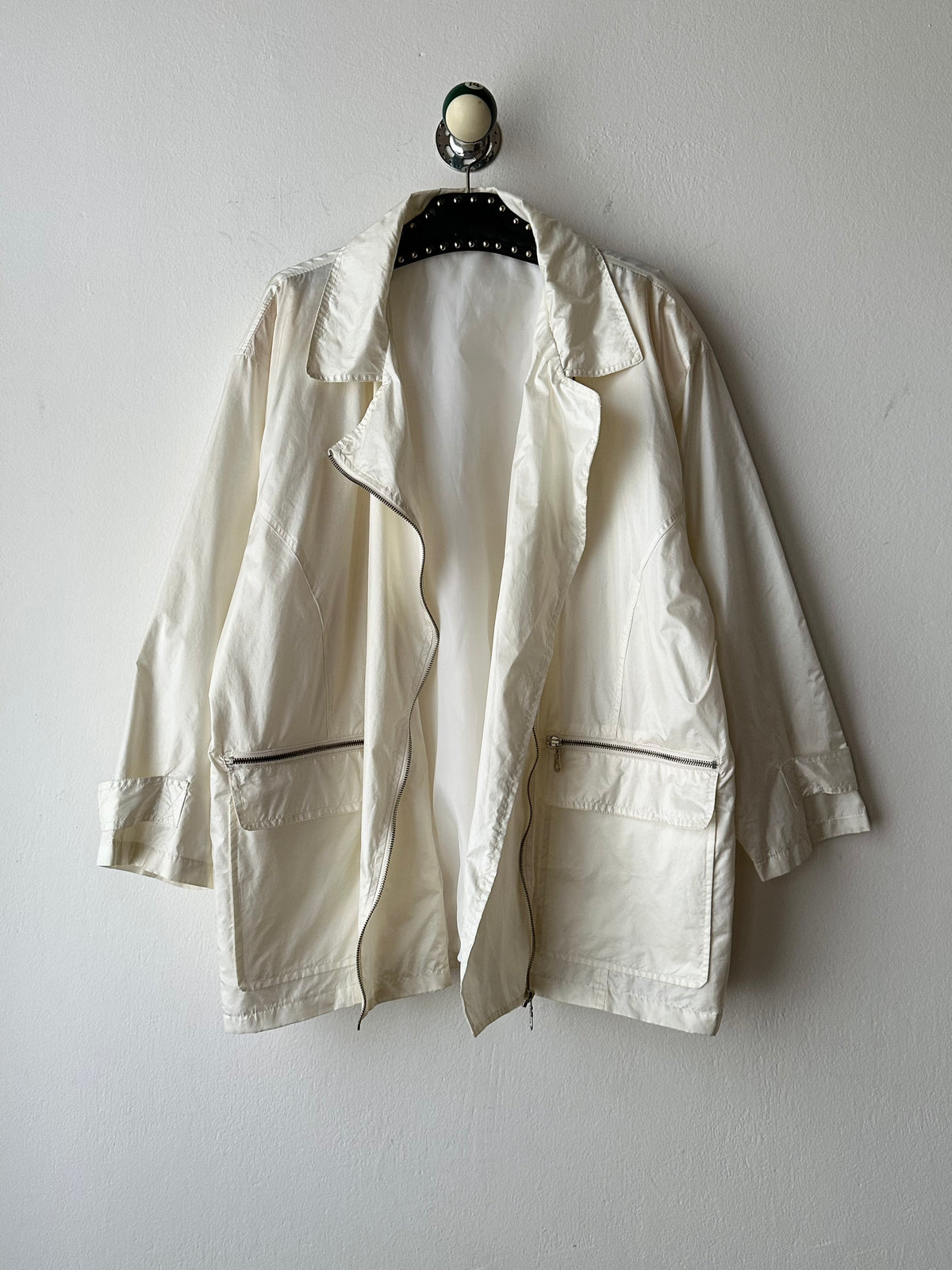 90s nylon zip jacket
