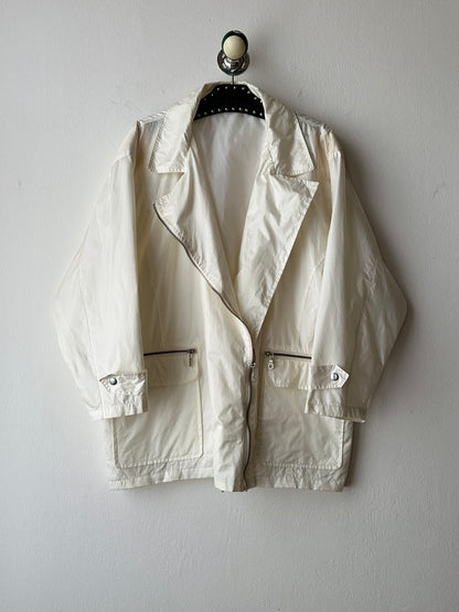 90s nylon zip jacket