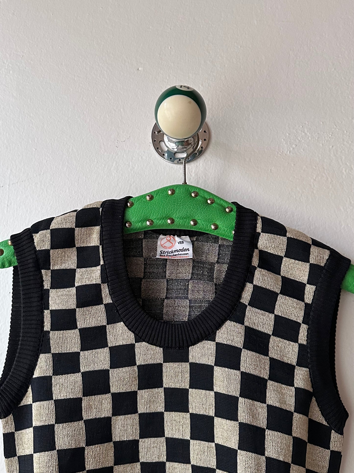 Vintage checkered vest