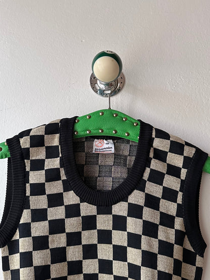 Vintage checkered vest