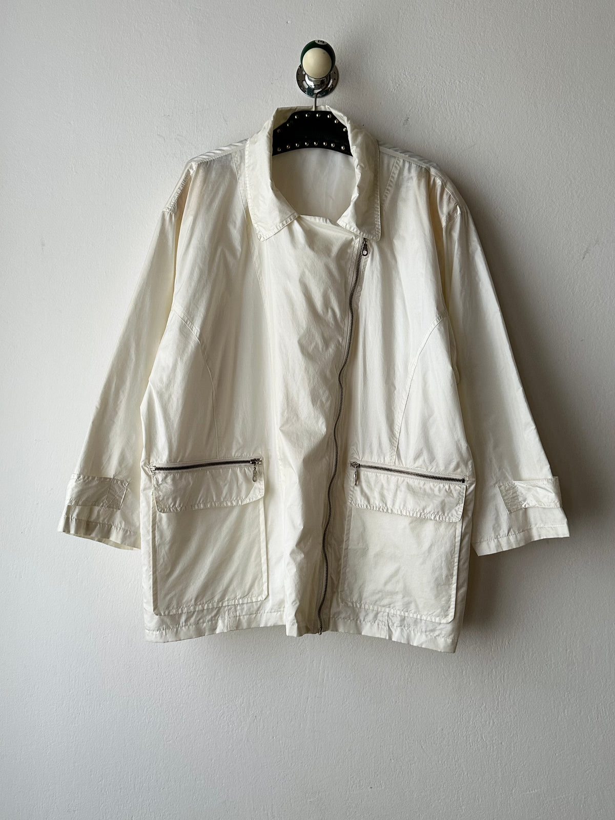 90s nylon zip jacket