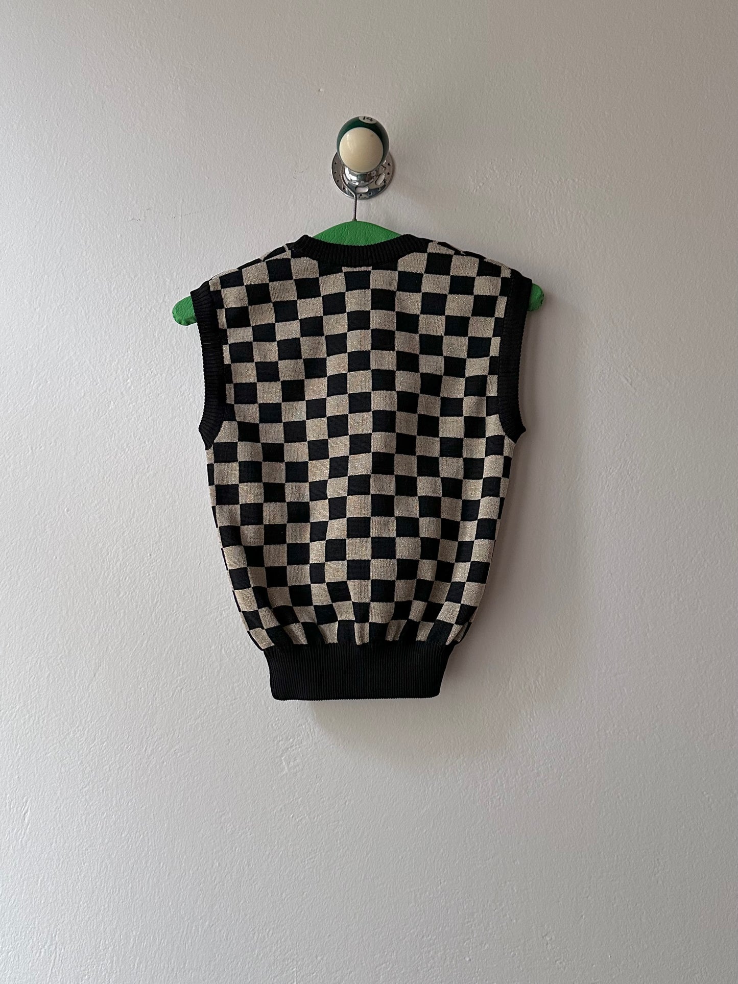 Vintage checkered vest
