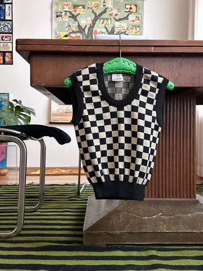 Vintage checkered vest