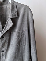 Vintage french salt&pepper atelier coat