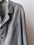 Vintage french salt&pepper atelier coat