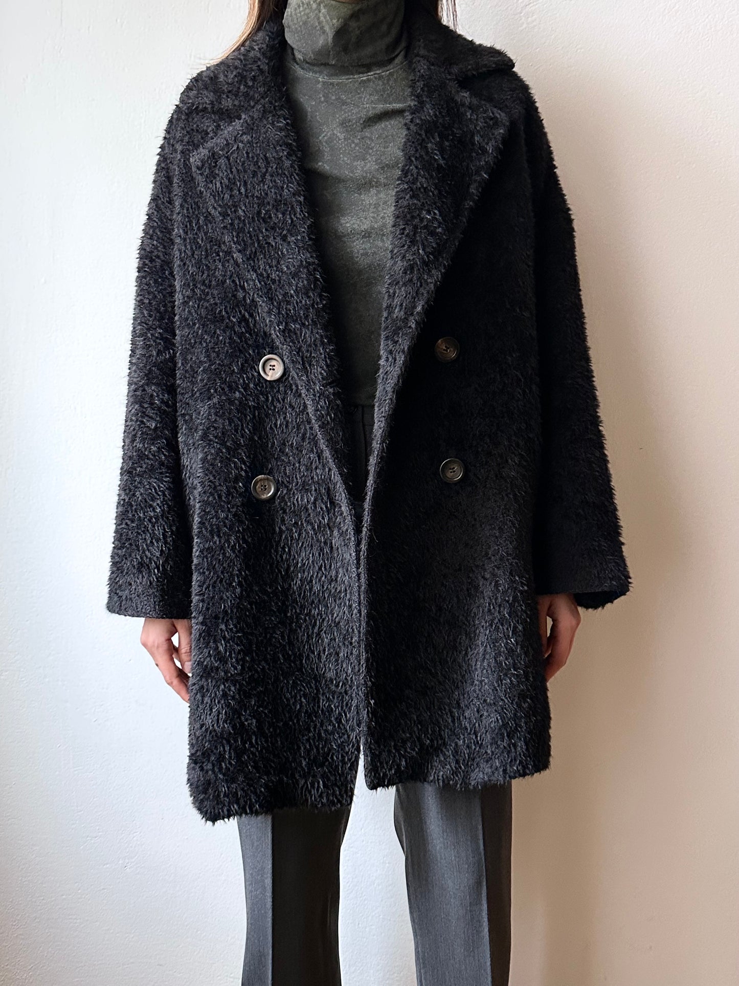 MaxMara alpaca wool coat made in Italy