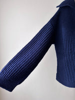 Hand knitted wool jumper - XL