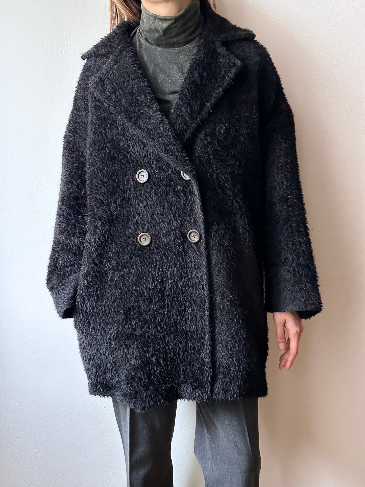 MaxMara alpaca wool coat made in Italy