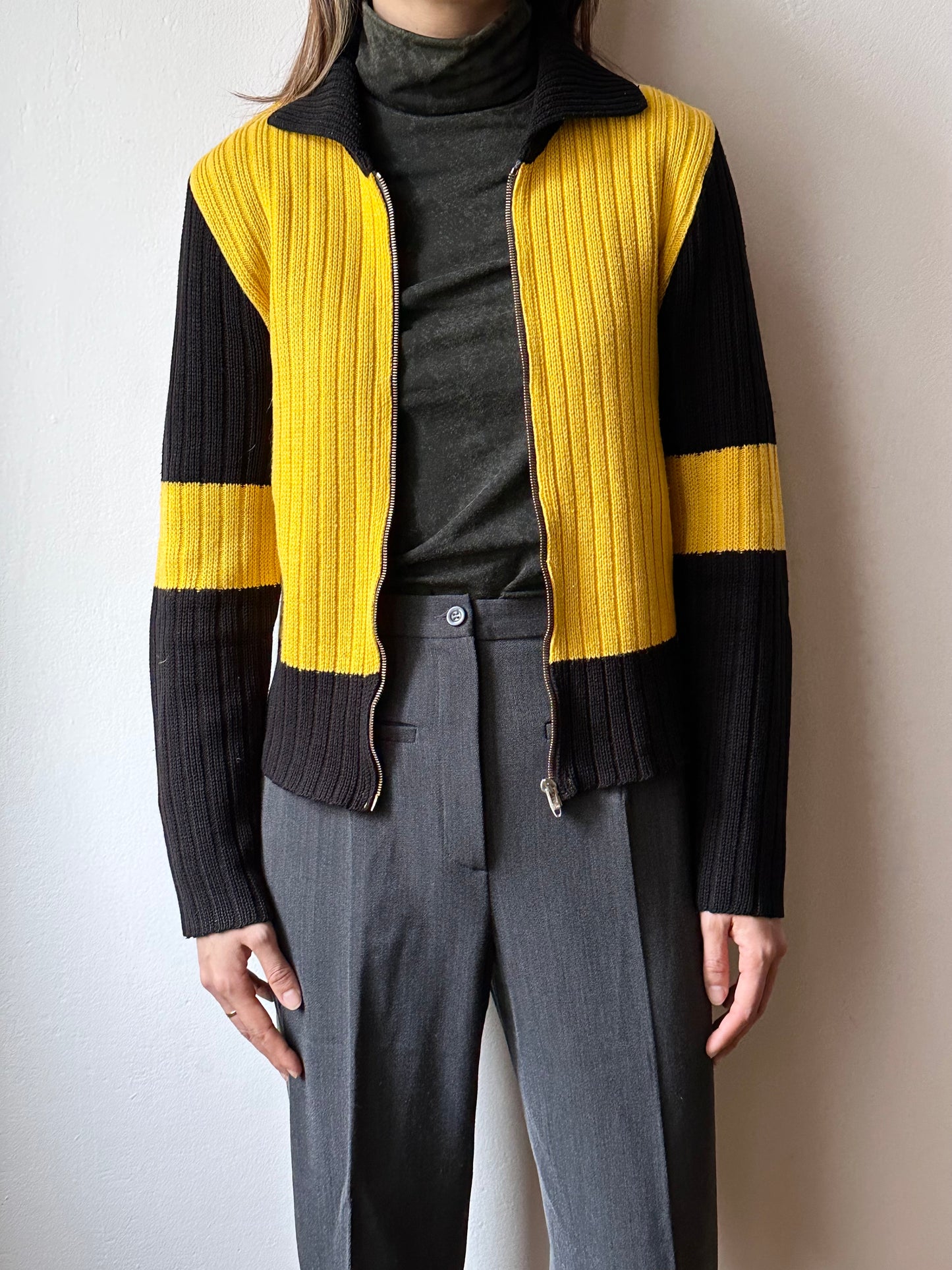 Tigers zip-up knit jacket