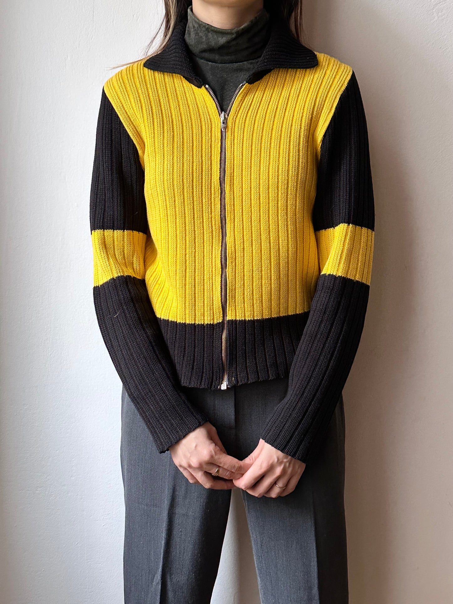 Tigers zip-up knit jacket