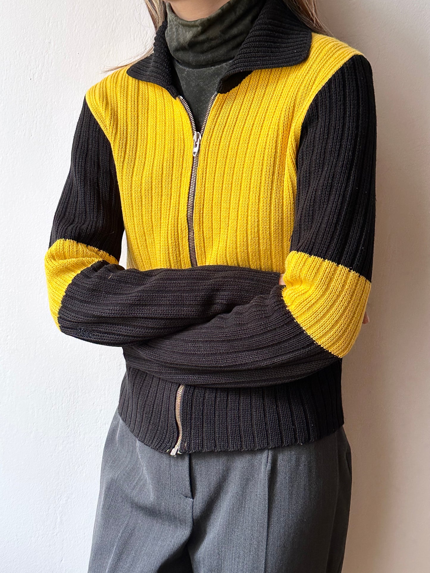 Tigers zip-up knit jacket