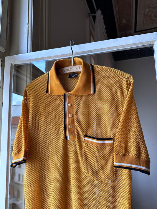 70s Mesh polo - M~L