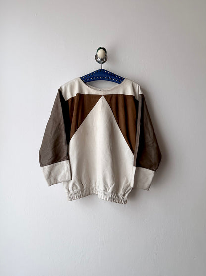 vintage leather pullover shirt