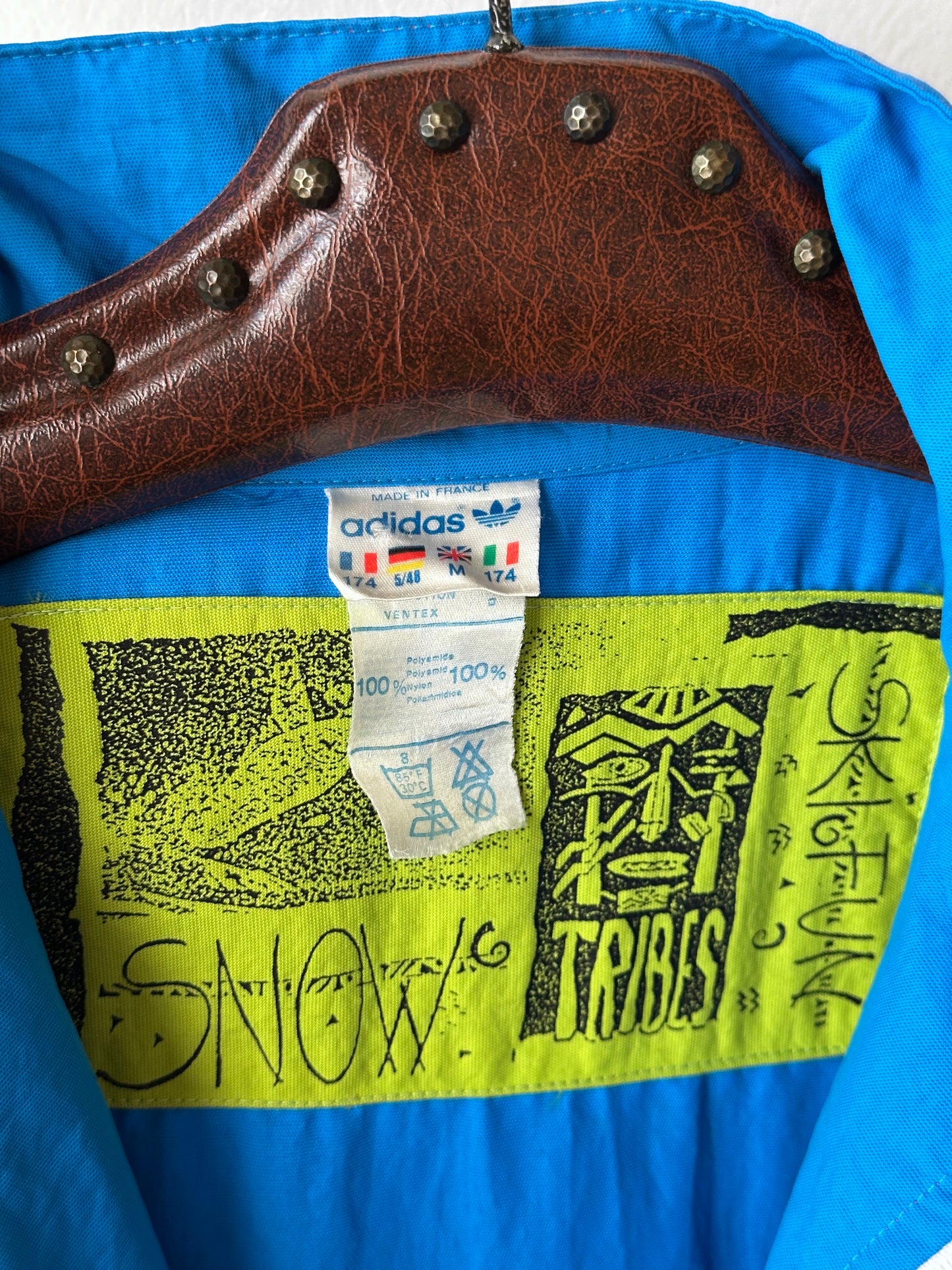 1980s French Adidas nylon jacket