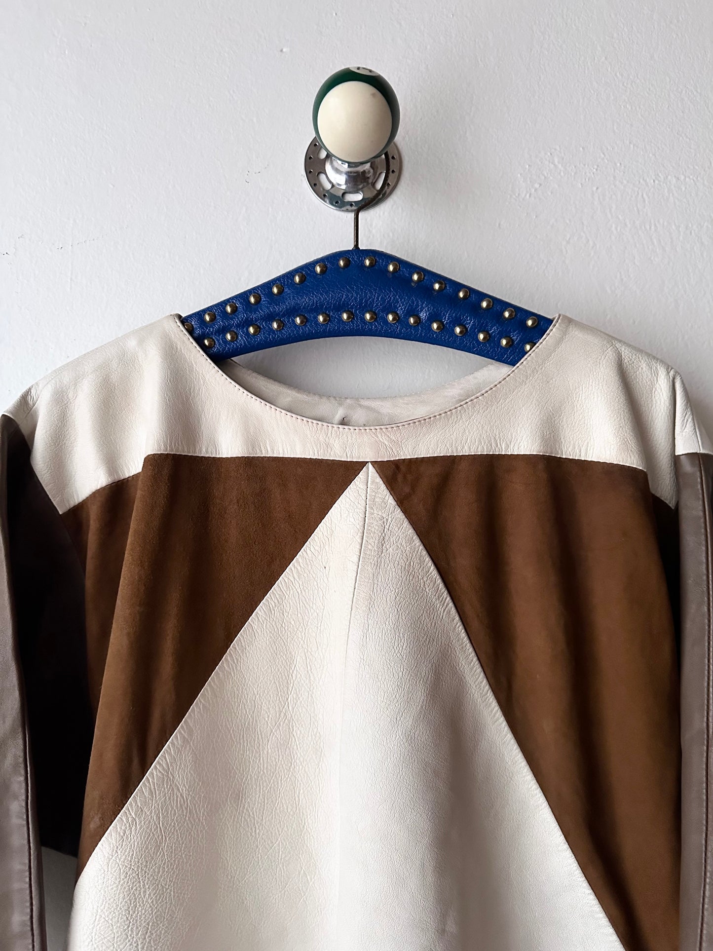 vintage leather pullover shirt