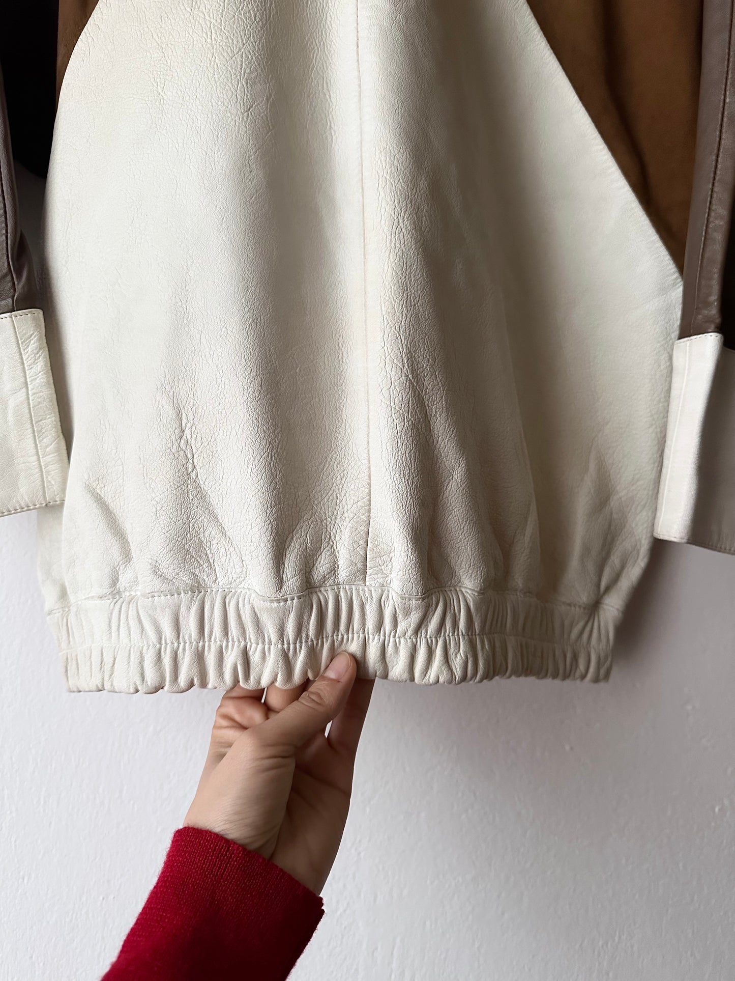 vintage leather pullover shirt