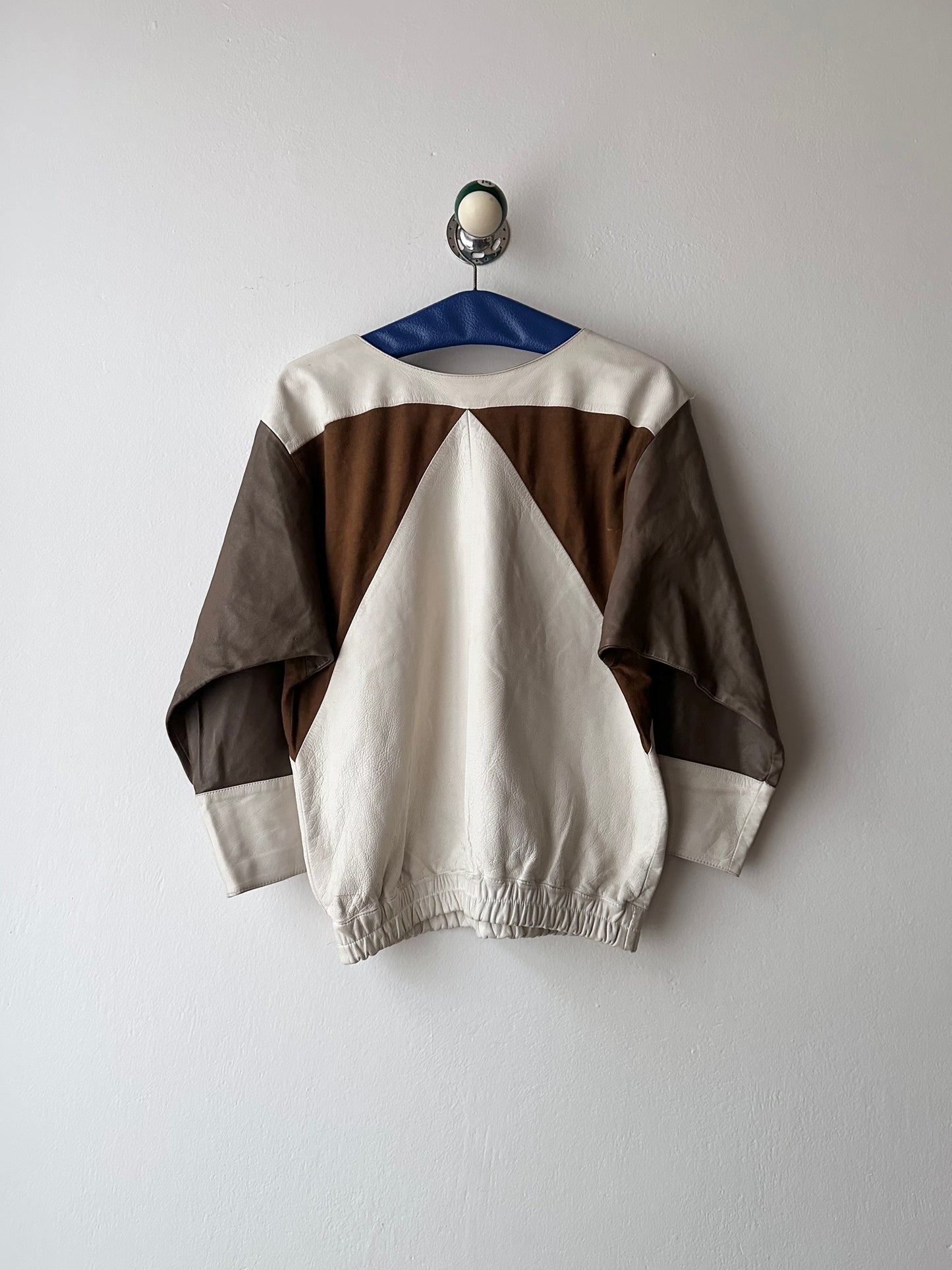 vintage leather pullover shirt