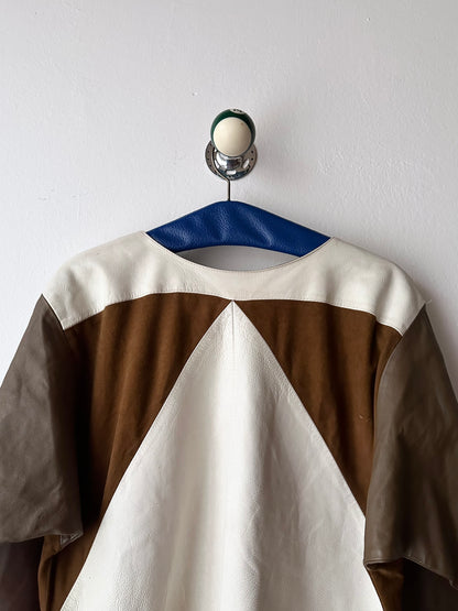 vintage leather pullover shirt