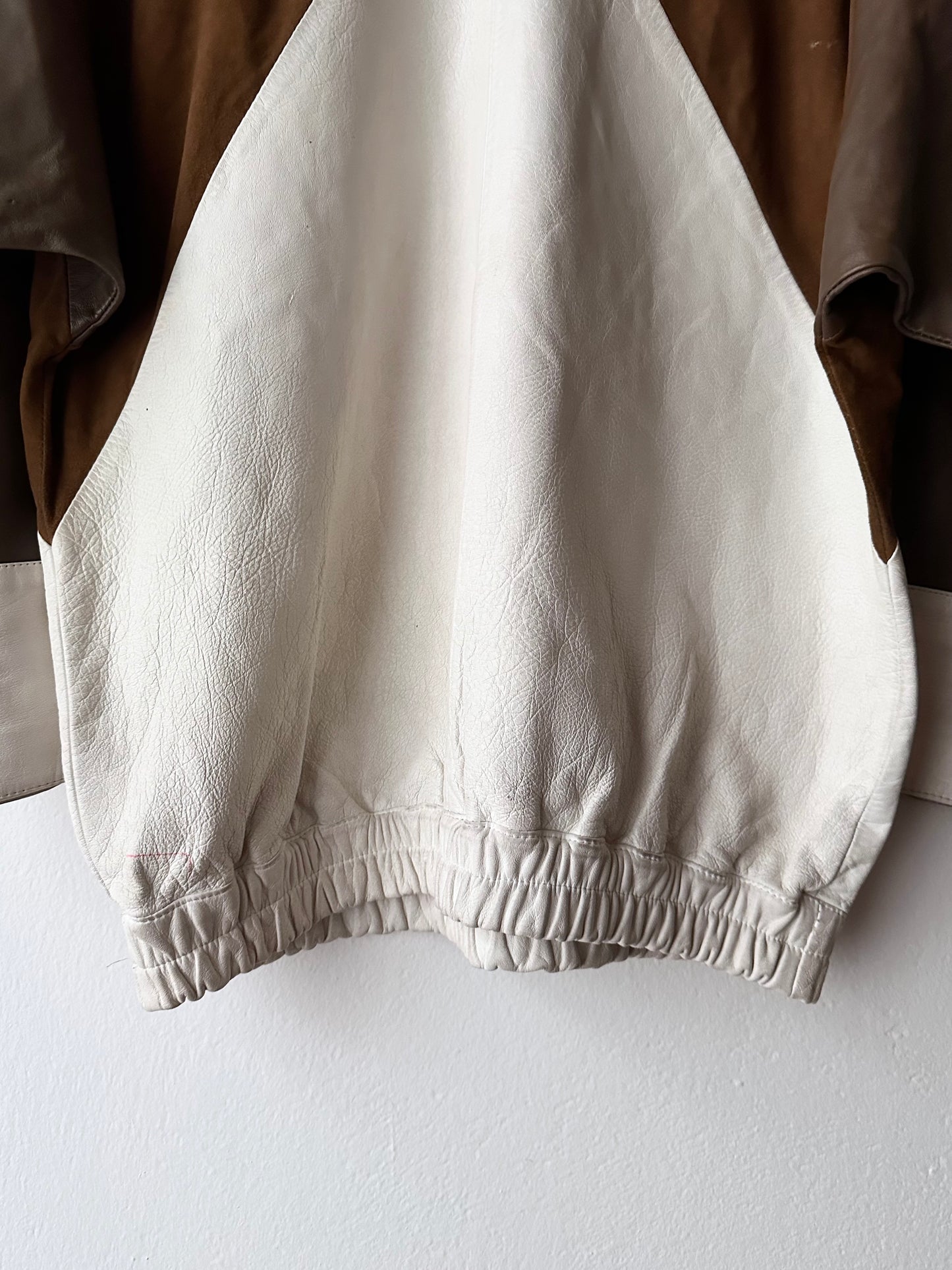 vintage leather pullover shirt