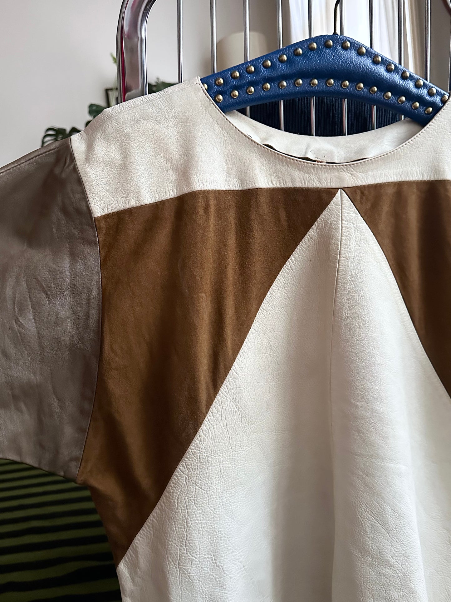 vintage leather pullover shirt