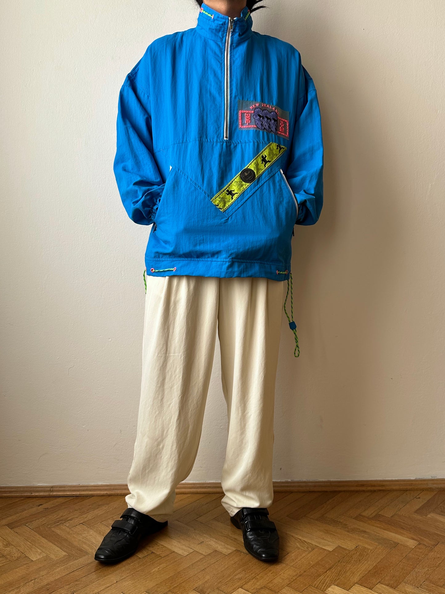 1980s French Adidas nylon jacket