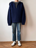 Hand knitted wool jumper - XL