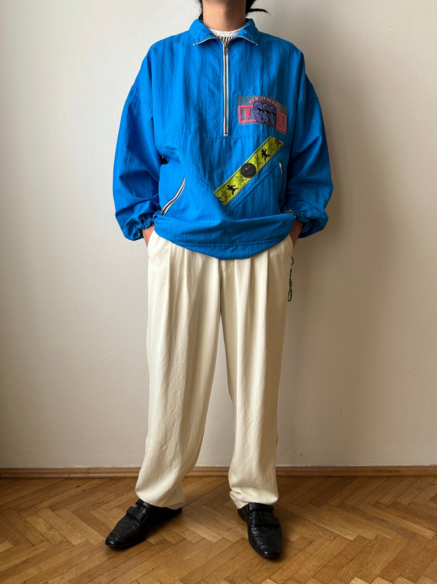 1980s French Adidas nylon jacket