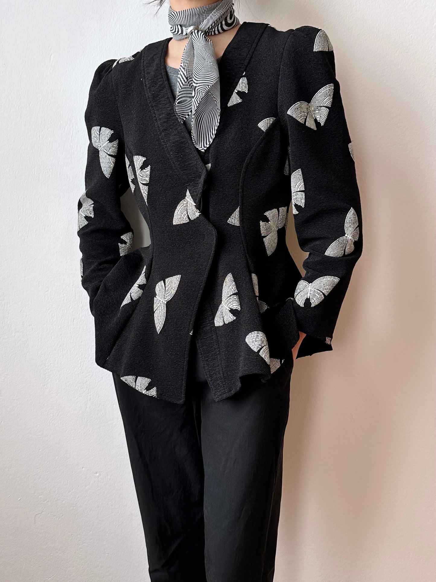 old poly abstract scarf