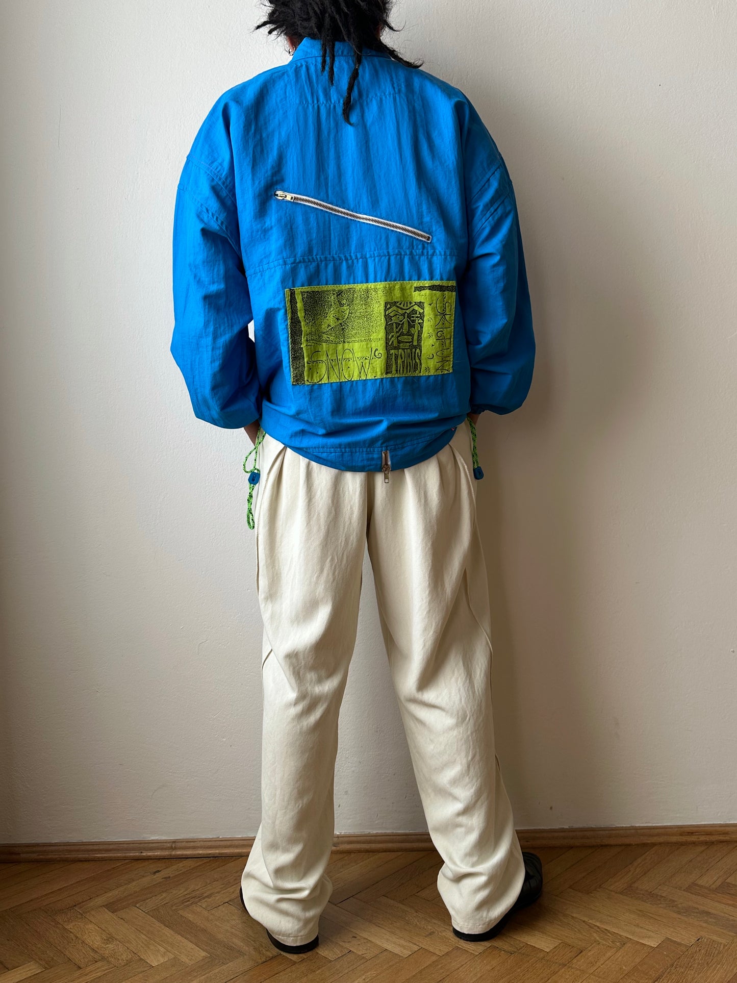 1980s French Adidas nylon jacket