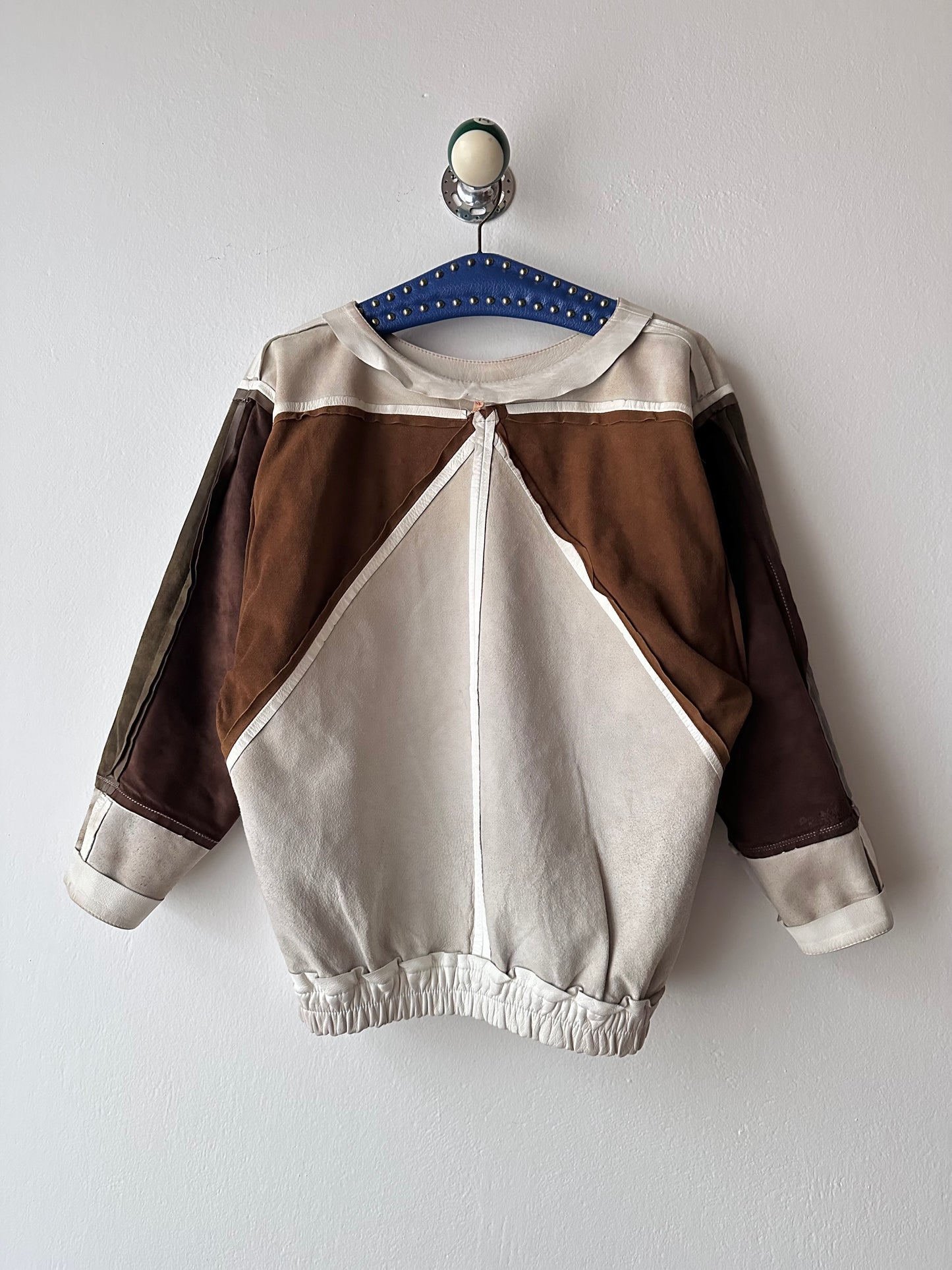vintage leather pullover shirt
