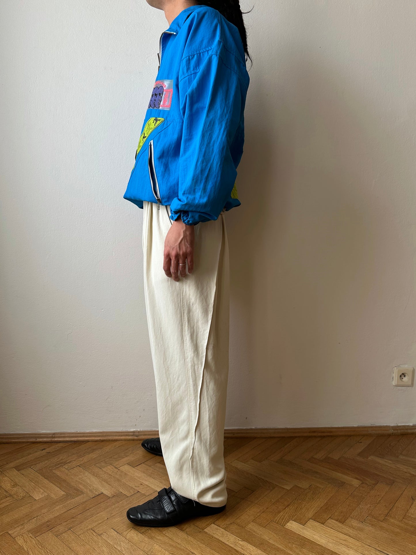 1980s French Adidas nylon jacket