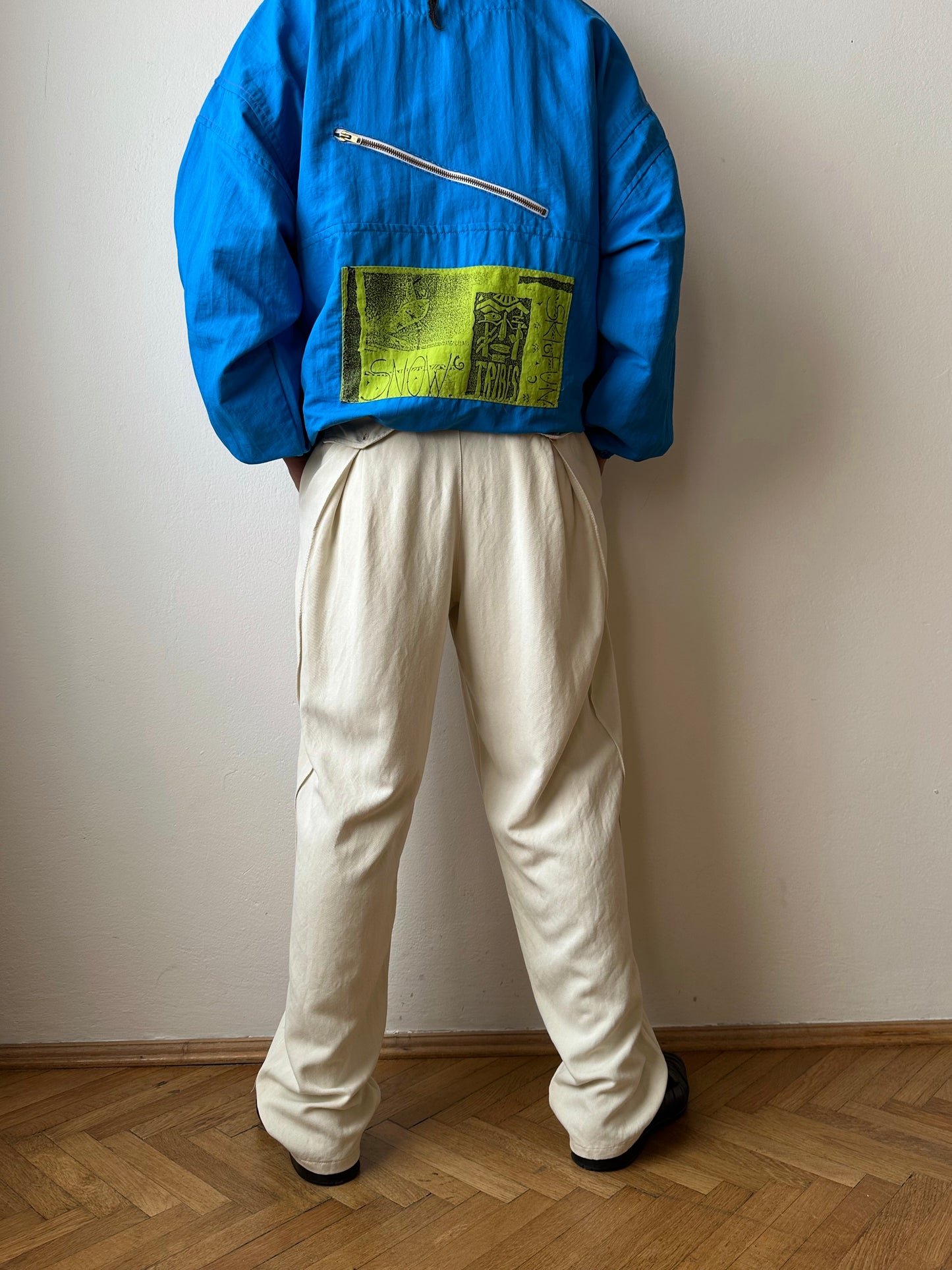 1980s French Adidas nylon jacket