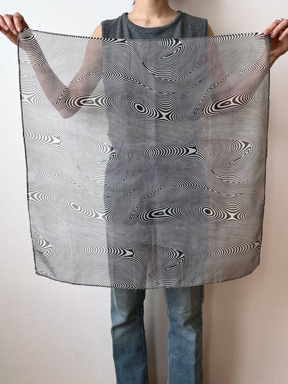 old poly abstract scarf