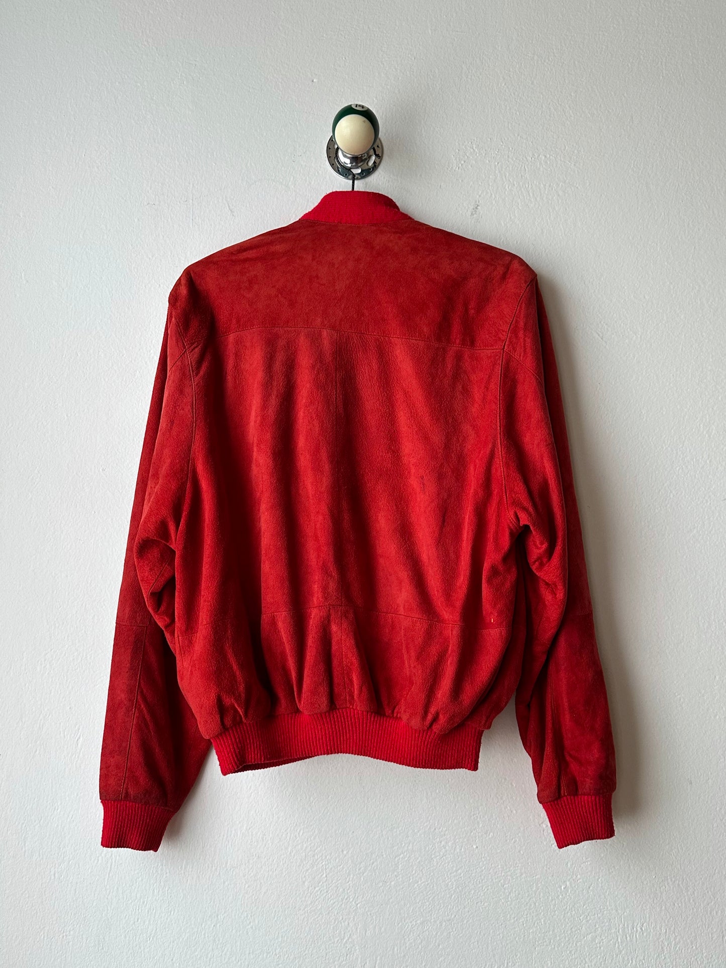 1980s Italy Leather suède cardigan