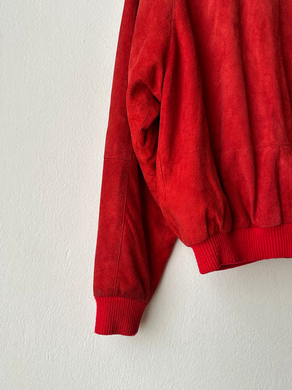 1980s Italy Leather suède cardigan