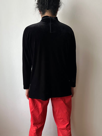 90s Velour top - M