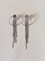 silver 925 two-way earrings