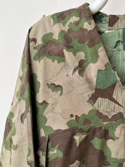 1960's Československá lidová armáda Clouds camouflage reversible jacket 60年代 ヴィンテージ Vintage チェコスロバキア Military ミリタリー ユーロミリタリー Toto 古着屋 プラハ 古着 Praha Prague Vintage store Smock DUBÁKY camouflage ユーロ古着 ヨーロッパ古着 Czech Army チェコスロバキア人民軍 50's 50年代 WW2 戦争 古着卸 